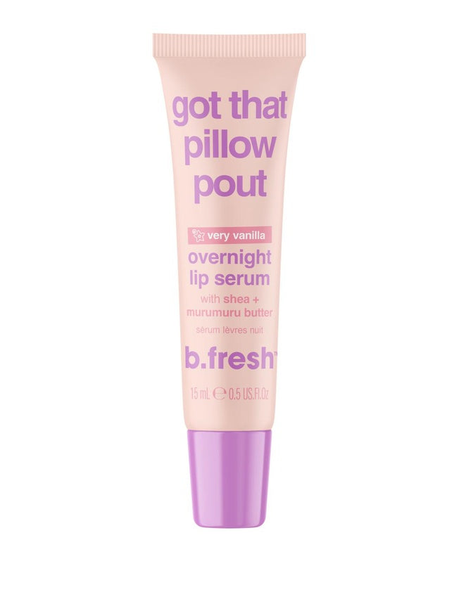 b.fresh Maitinamasis naktinis lūpų serumas / Got That Pillow Pout Overnight Lip Serum, 15ml- lūpoms vazelinas