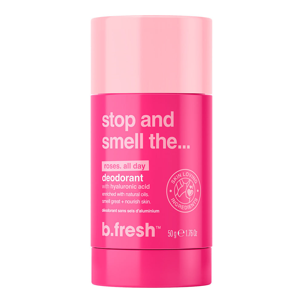 b.fresh Rožių aromato tepamas dezodorantas be aliuminio / Stop And Smell The... Roses Aluminum-Free Deodorant, 50g- large