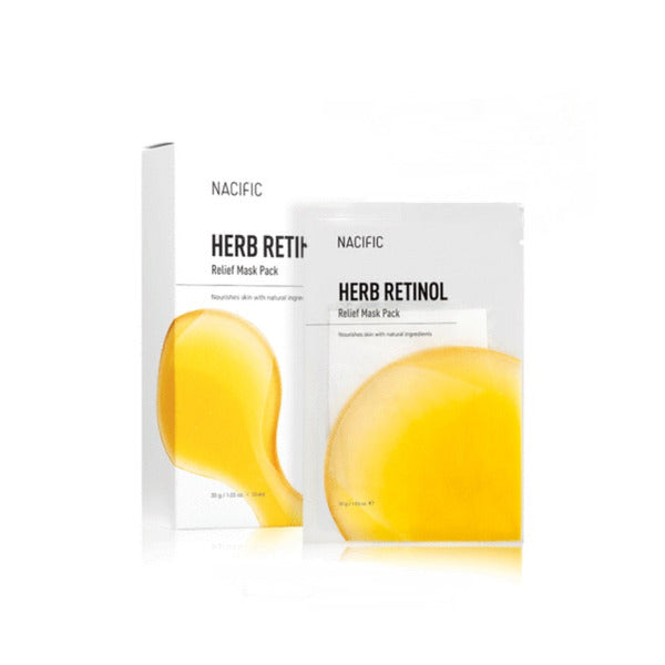 Nacific Raminamoji lakštinė veido kaukė su retinoliu / Herb Retinol Relief Mask, 30 g- additional