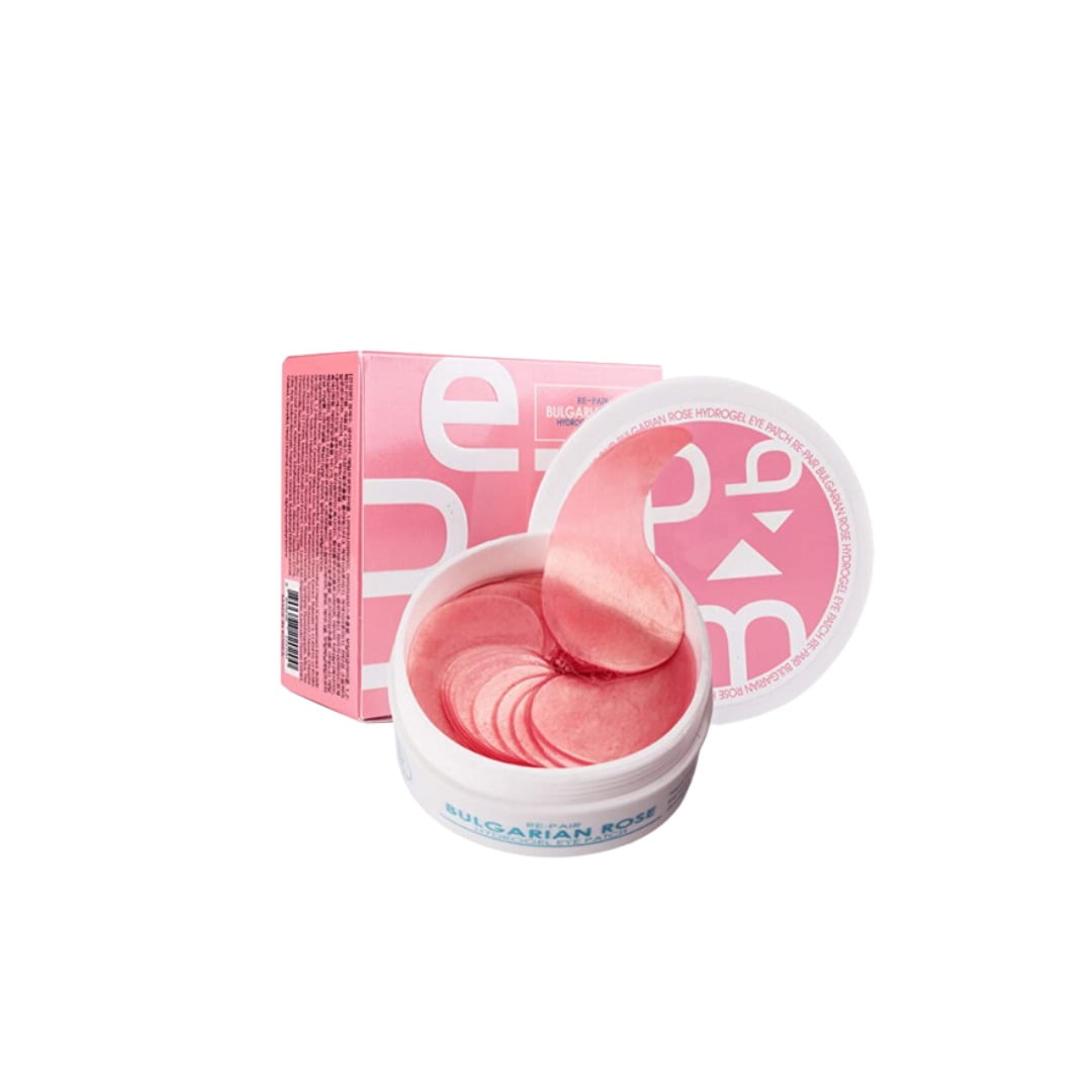 MedB paakių pagalvėlės su bulgariškos rožės ekstaktu / RE-PAIR BULGARIAN ROSE HYDROGEL EYE PATCH, 60 vnt.