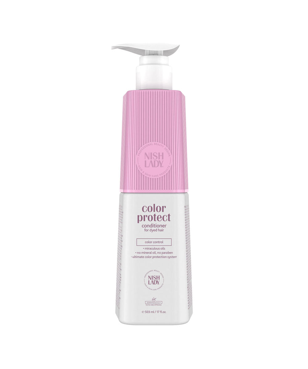 Nishlady Kondicionierius dažytiems plaukams / CONDITIONER COLOR PROTECT, 503 ml- spalvą saugantis kondicionierius