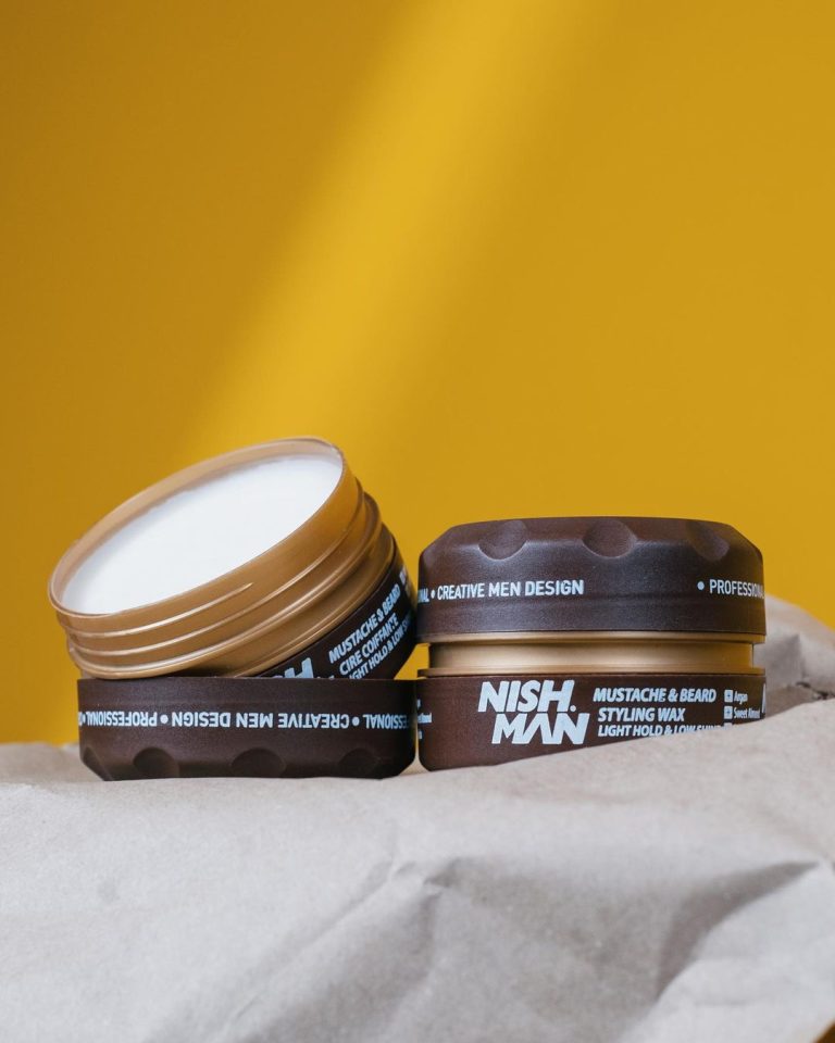 Nishman Barzdos ir ūsų modeliavimo balzamas / BEARD & MUSTACHE STYLING BALM, 30 ml- open