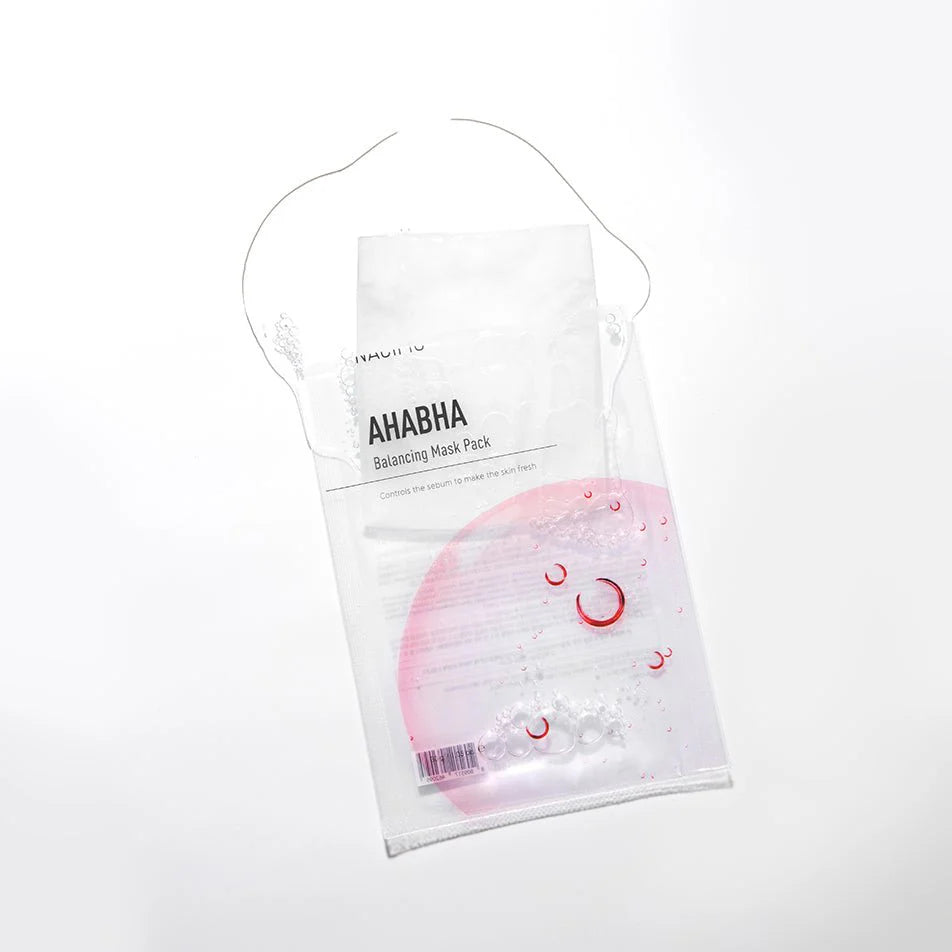 Nacific balansuojanti lakštinė veido kaukė / AHA/BHA Balancing Mask, 30 g