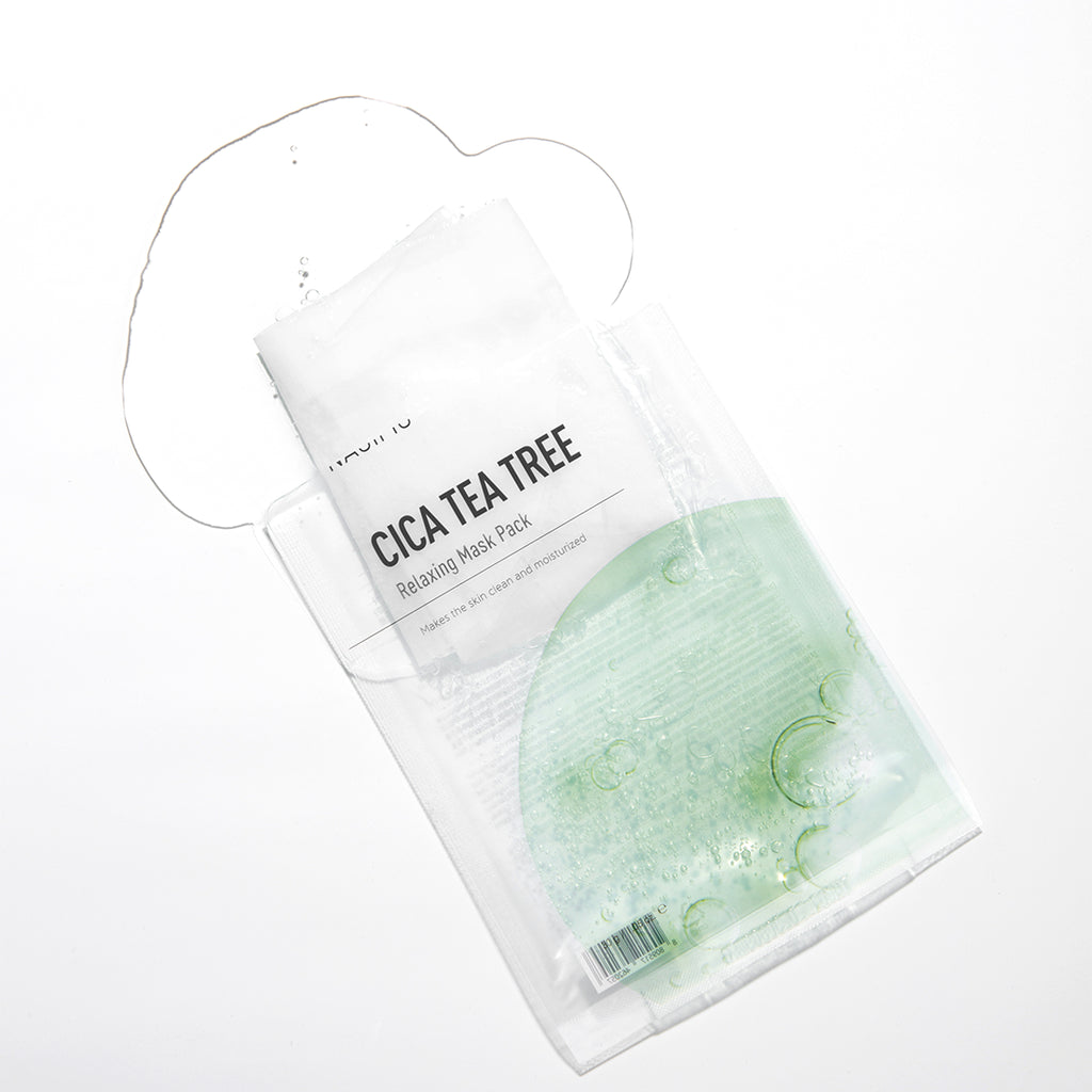 Nacific Atpalaiduojanti lakštinė veido kaukė / Cica Tea Tree Relaxing Mask, 30 g