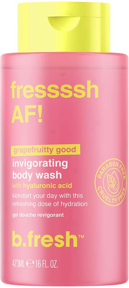 b.fresh fressssh AF! Body Wash Drėkinamasis kūno prausiklis su hialurono rūgštimi, 473ml