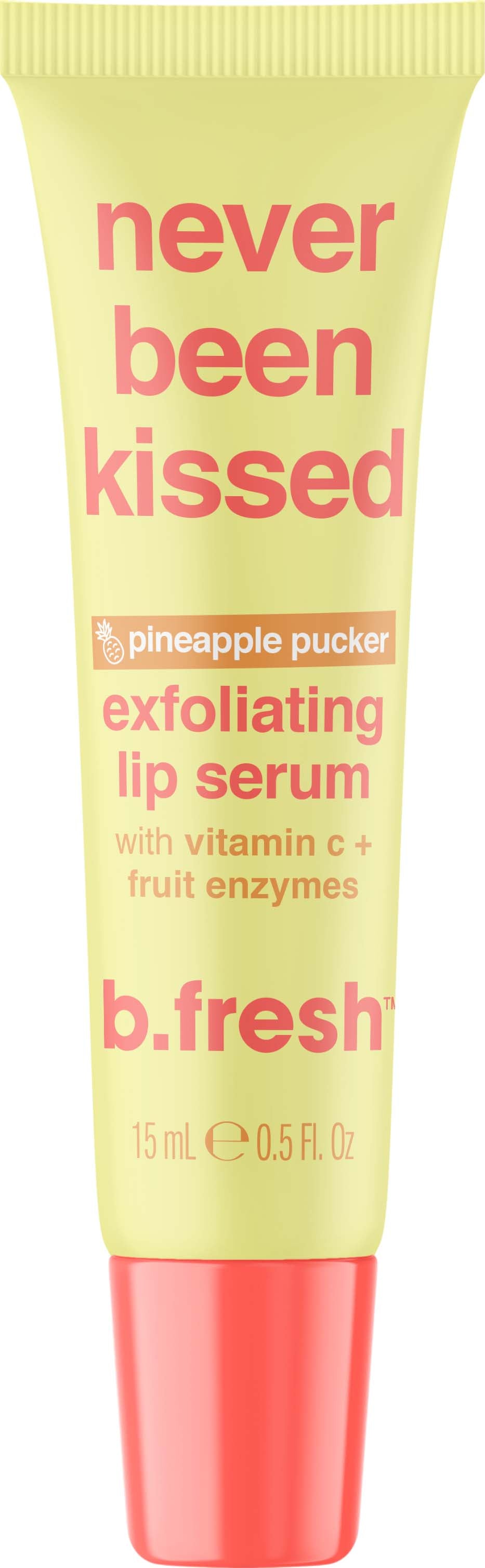 b.fresh Never Been Kissed Exfoliating Lip Serum Šveičiamasis lūpų serumas, 15ml