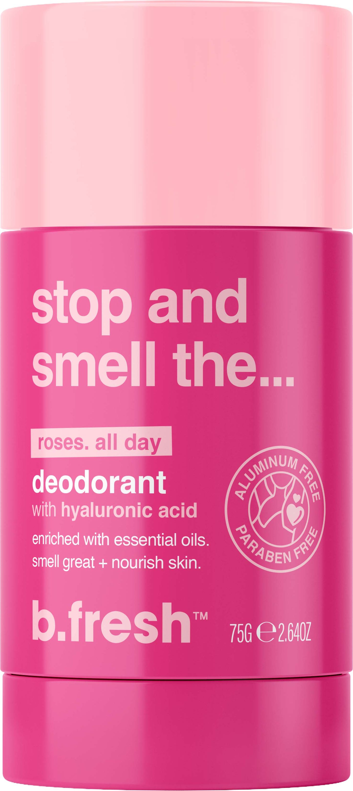 b.fresh Stop And Smell The... Roses Aluminum-Free Deodorant Tepamas dezodorantas, 50g