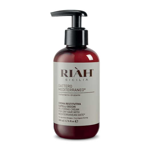 RIAH Restorative Cream With Mediterranean Date Atkuriamasis plaukų kremas-balzamas, 200ml