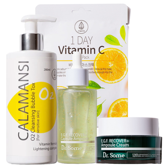 MedB Vitamin C Rejuvenation Set – regeneruojantis ir skaistinantis rinkinys veidui- dovanų rinkiniai eleyshoplt