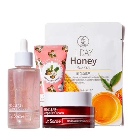 MedB Redness Relief Set – raudonį mažinantis ir maitinantis rinkinys- dovanų rinkinys eleyshop.lt