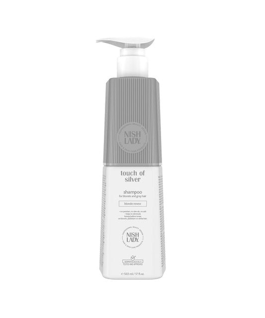 Šampūnas šviesiems plaukams NISHLADY SHAMPOO TOUCH OF SILVER, 503 ml