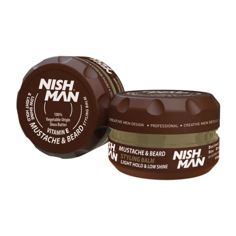 Nishman Barzdos ir ūsų modeliavimo balzamas / BEARD & MUSTACHE STYLING BALM, 30 ml