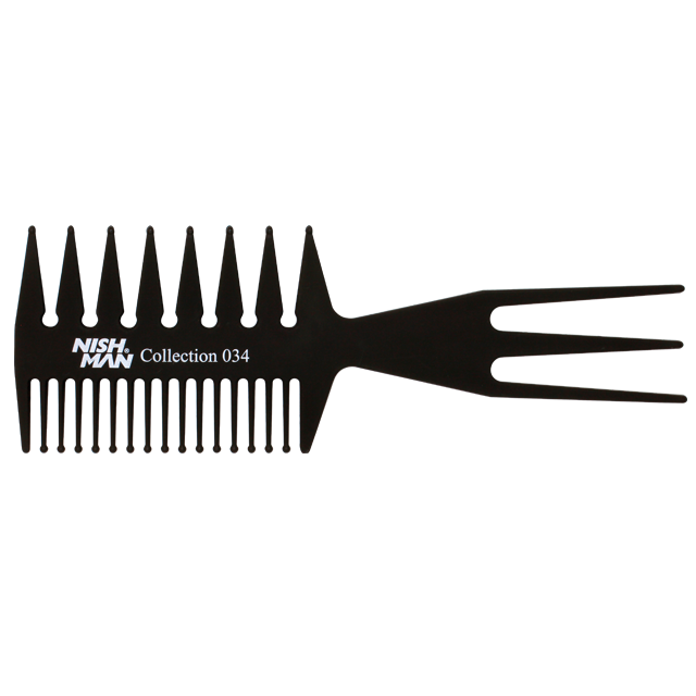 Nishman Universalios plaukų šukos 034 / HAIR COMB 034, 1 vnt.
