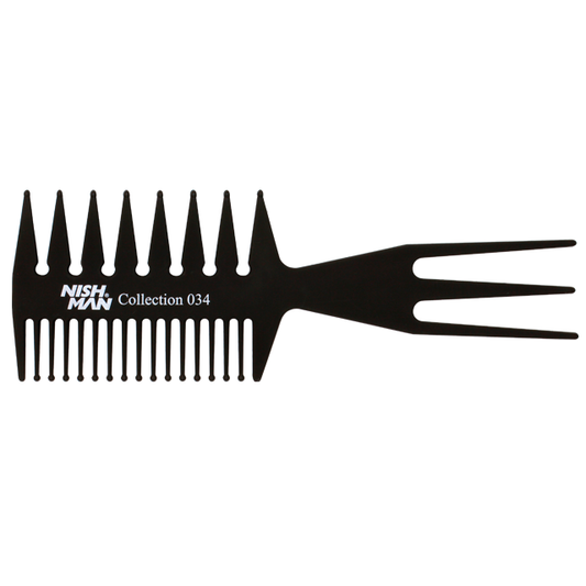 Nishman Universalios plaukų šukos 034 / HAIR COMB 034, 1 vnt.
