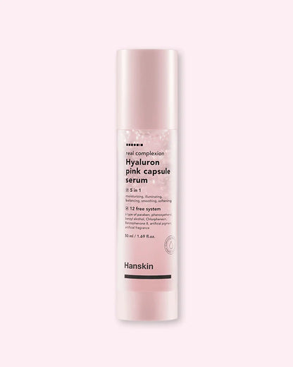 Drėkinantis veido serumas Hanskin Real Complexion Pink Capsule Serum, 50 ml