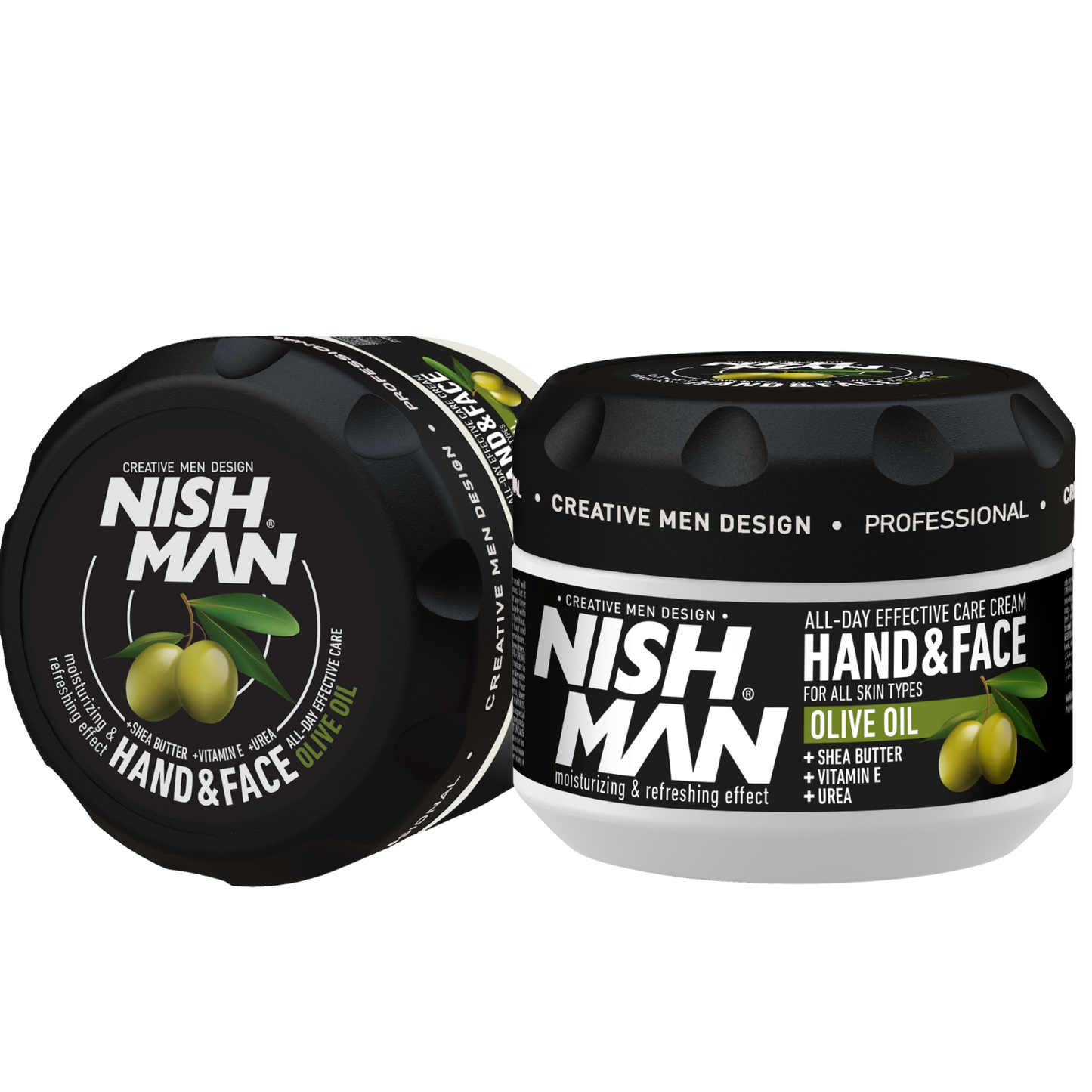 Nishman Veido ir rankų kremas vyrams su alyvuogių aliejumi / HAND & FACE CREAM OLIVE OIL, 300 ml