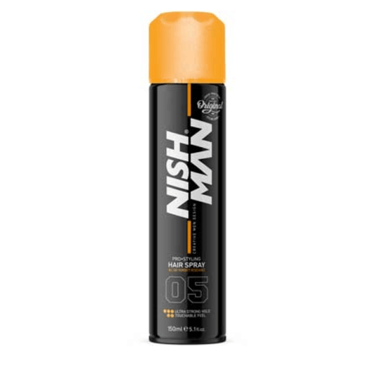 Nishman Labai stiprios fiksacijos plaukų lakas 05 / HAIR STYLING SPRAY ULTRA HOLD 05, 150 ml