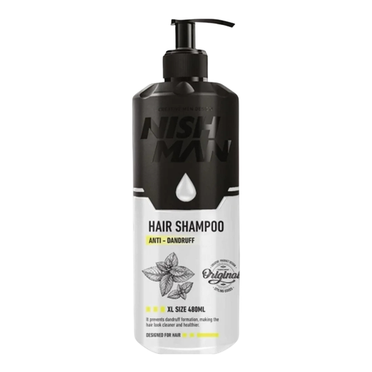 Nishman Šampūnas nuo pleiskanų vyrams / ANTI-DANDRUFF HAIR SHAMPOO, 480 ml