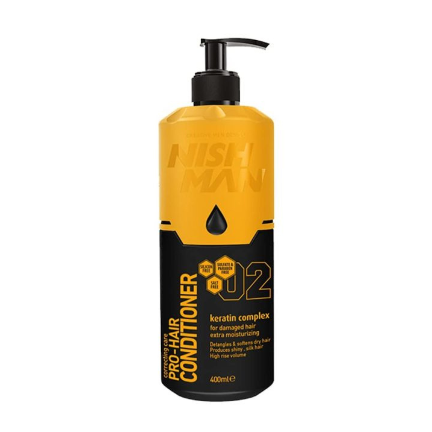 Nishman Kondicionierius vyrams su keratino kompleksu / PROFESIONAL HAIR CONDITIONER KERATIN COMPLEX, 400 ml