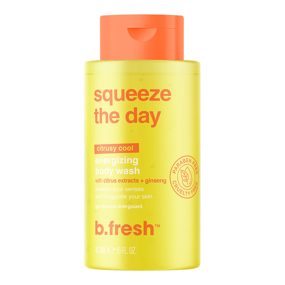 b.fresh Squeeze The Day Body Wash Energizuojantis kūno prausiklis su citrusų ekstraktu, 473ml