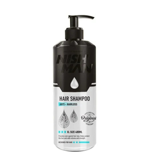 Nishman Šampūnas nuo plaukų slinkimo vyrams / ANTI-HAIRLOSS HAIR SHAMPOO, 480 ml