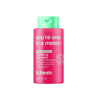 b.fresh Melionų aromato švelniai odą šveičiantis kūno prausiklis / You're One In A Melon Body Wash, 473ml
