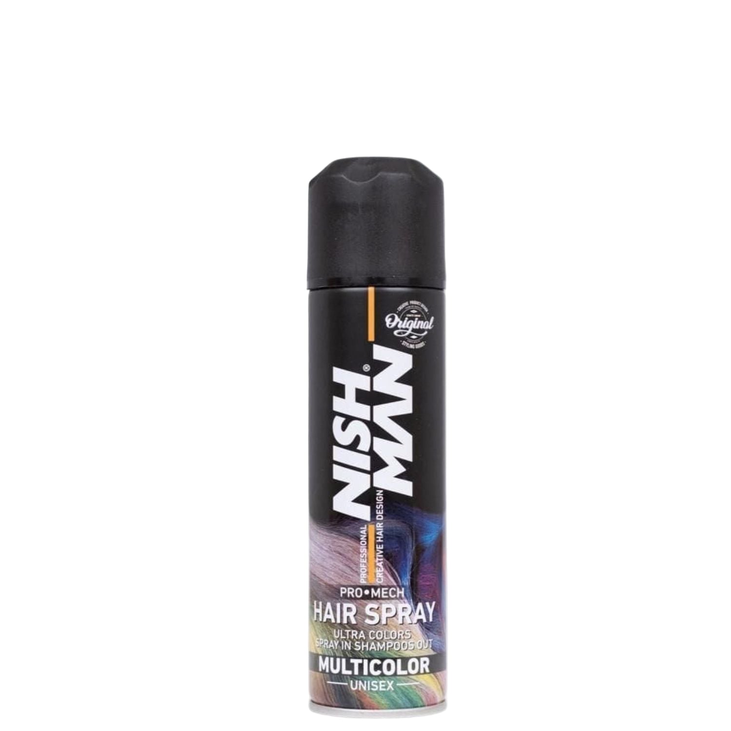 Nishman Laikinas spalvotas plaukų lakas / HAIR COLORING MECH SPRAY, 150 ml- multicolor daugiaspalvis
