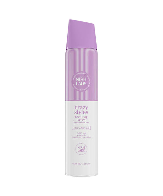 Plaukų lakas NISHLADY FIXING SPRAY CRAZY STYLES, 386 ml