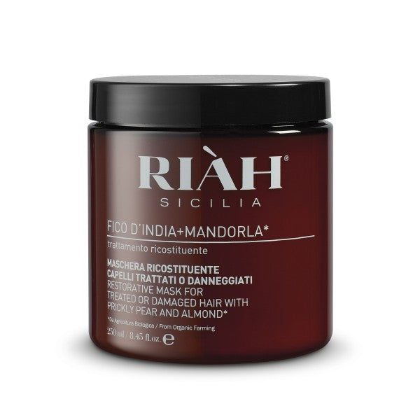 RIAH Restorative Mask With Prickly Pear & Almond Atkuriamoji plaukų kaukė su opuncijų ir migdolų aliejais, 250ml