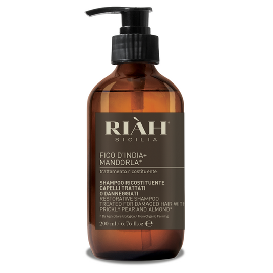 RIAH Restorative Shampoo With Prickly Pear & Almond Atkuriamasis šampūnas su opuncijų ir migdolų aliejais, 200ml