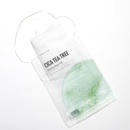 NACIFIC Cica Tea Tree Relaxing Mask atpalaiduojanti lakštinė veido kaukė, 30 g