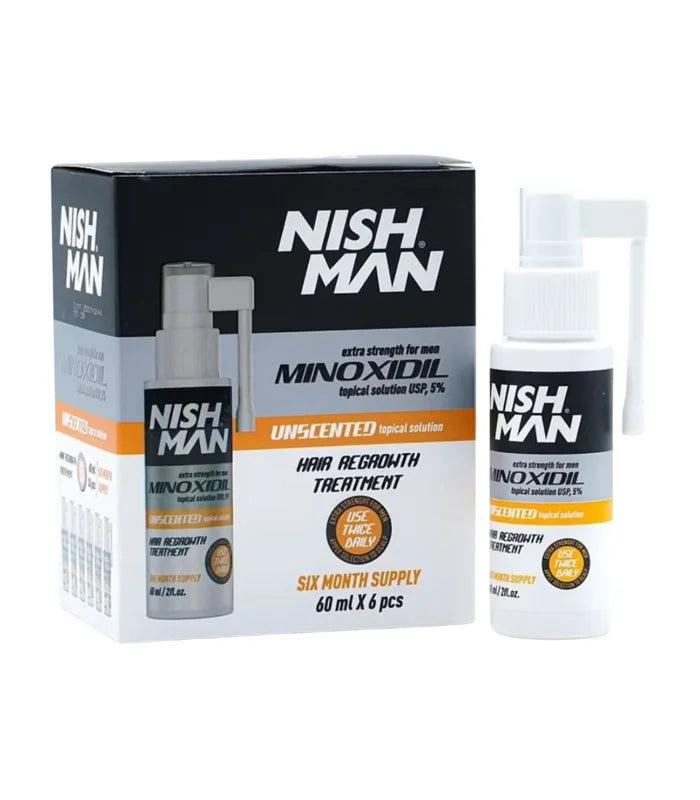 Nishman Losjonas plaukams su 5% Minoxidil / MINOXIDIL SET, 60 ml x 6 vnt.