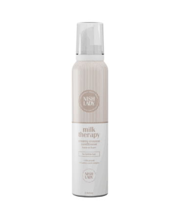 Nishlady Kreminės putos plaukams / CREAM MOUSSE MILK THERAPY, 200 ml- plaukų putos moterims